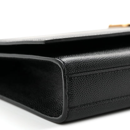 Grain De Poudre Monogram Cassandre Clutch Black