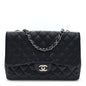 Caviar Quilted Jumbo Single Flap Black