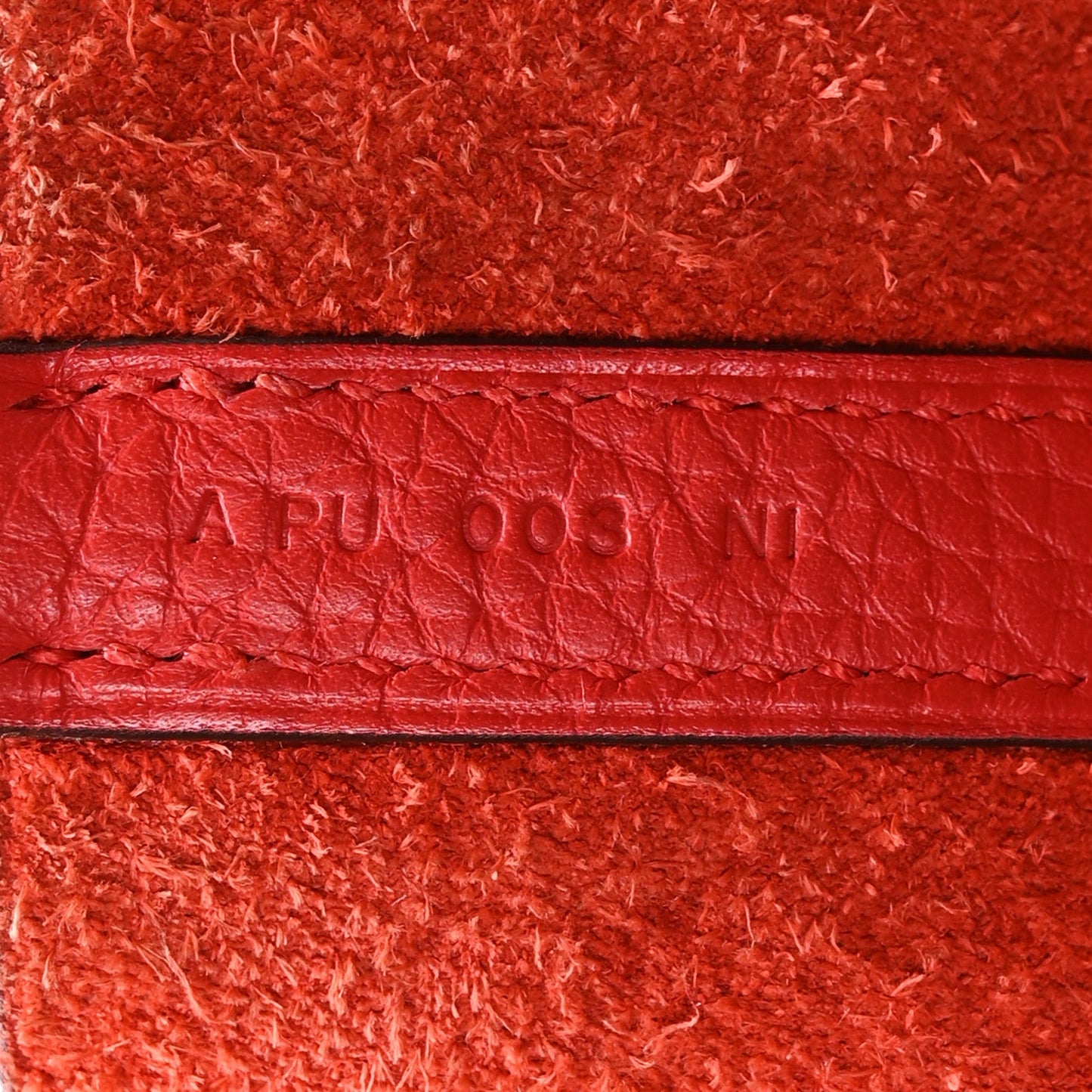 Taurillon Clemence Picotin Lock 22 MM Rouge Tomate