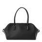 Grained Calfskin East West Bowling Bag Black