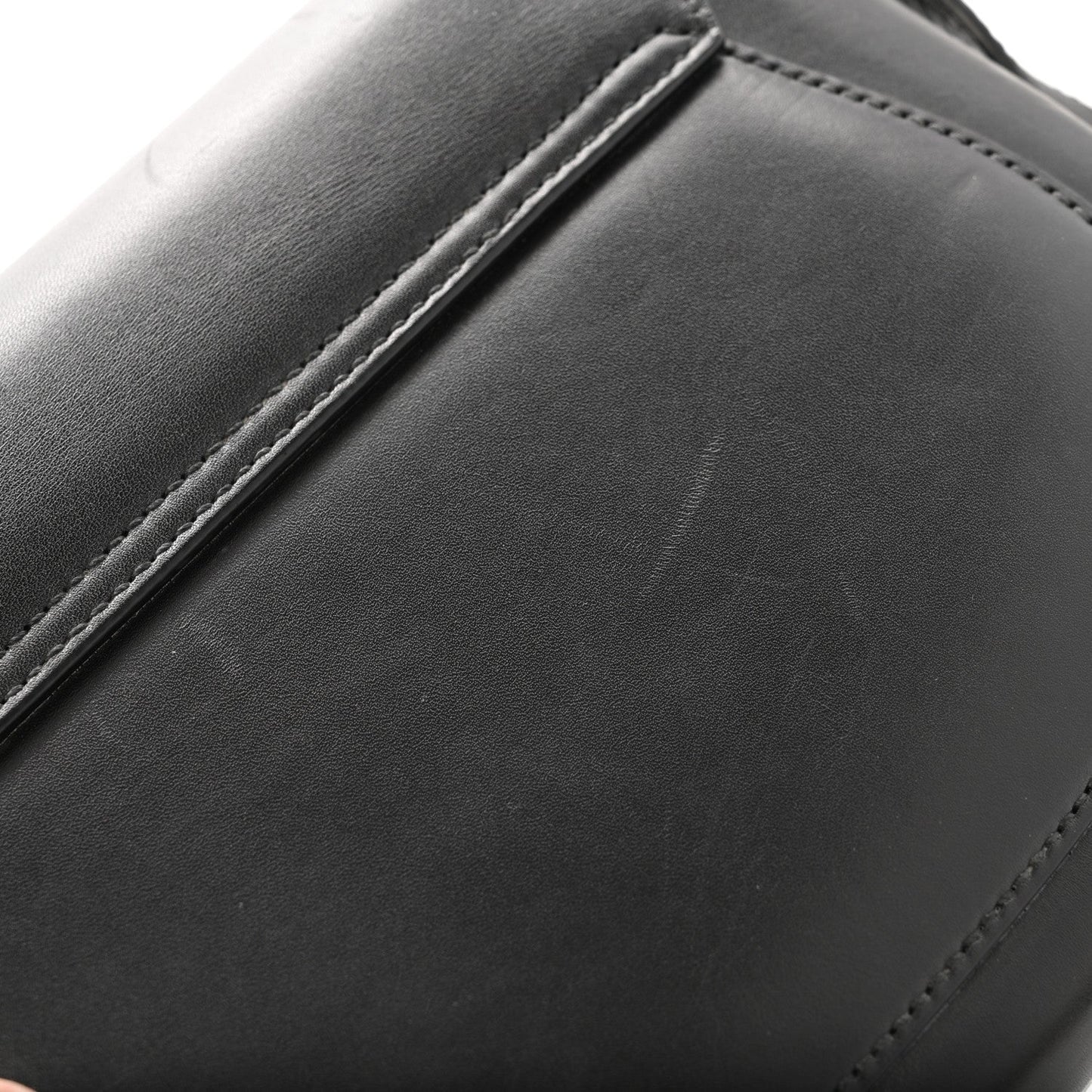Charisma Calfskin Gucci Embossed Shoulder Flap Bag Black