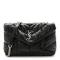 Lambskin Quilted Toy Loulou Puffer Monogram Chain Satchel Black