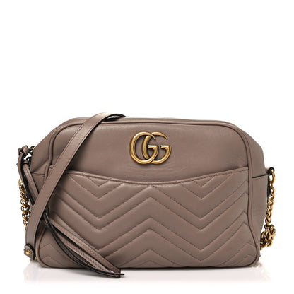 Calfskin Matelasse Medium GG Marmont Chain Shoulder Bag Porcelain Rose