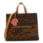 Monogram Landscape Shopper Tote MM Brown