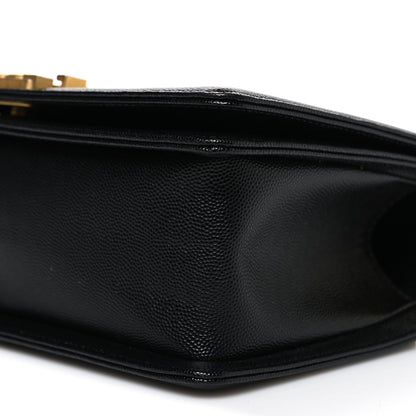 Caviar Quilted Medium Boy Flap Black
