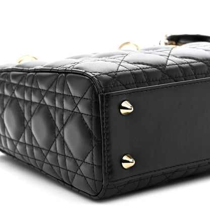 Lambskin Cannage Small My ABCDior Lady Dior Black
