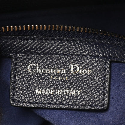 Grained Calfskin Saddle Bag Navy