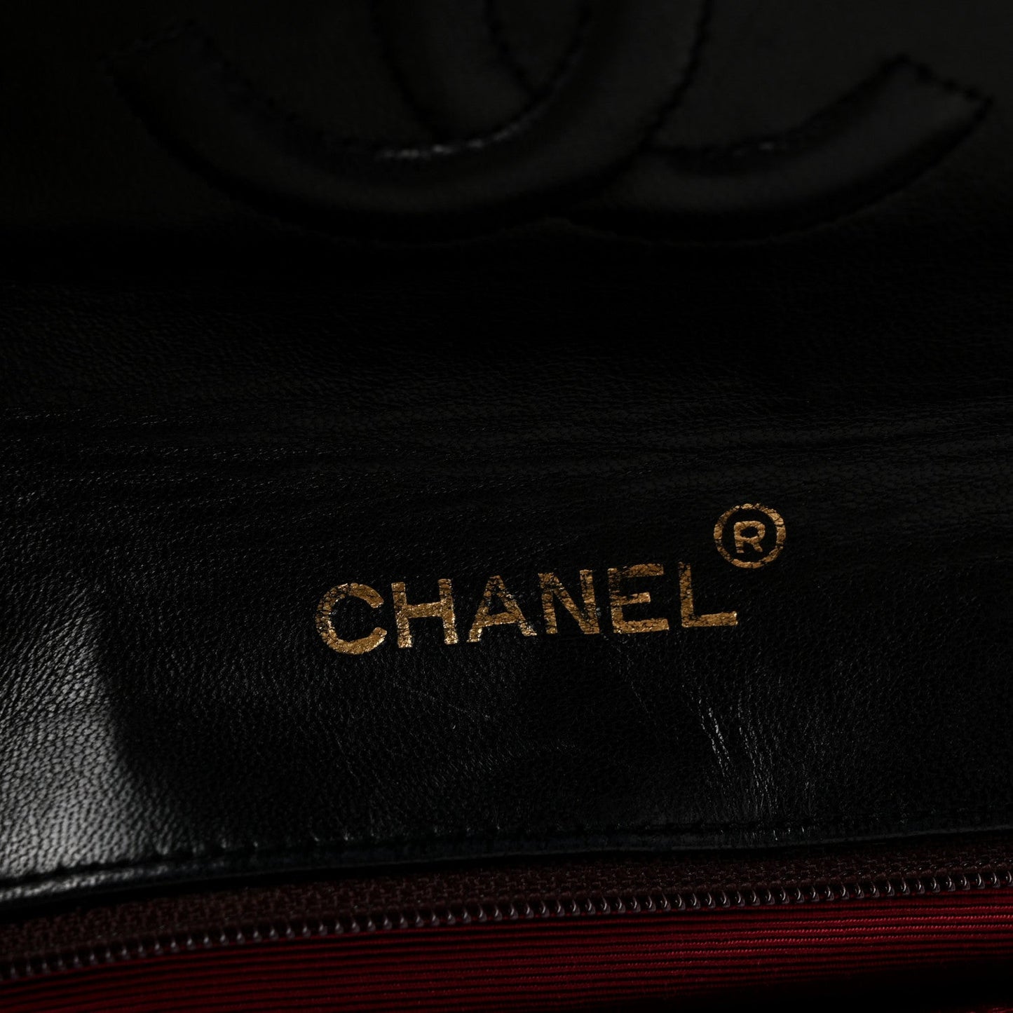 Lambskin Quilted Envelope Flap Black