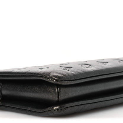 Lambskin Embossed Monogram Coussin PM Anthracite