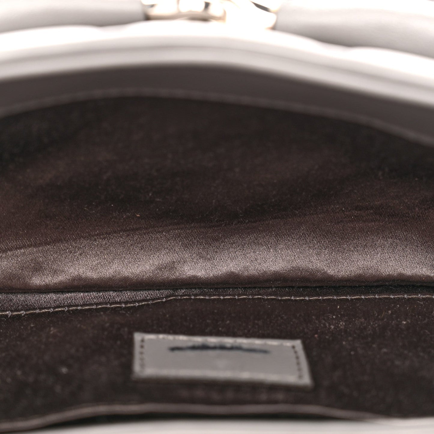Nappa Vertical Matelasse Small Maxi Horsebit Chain Shoulder Bag Gray