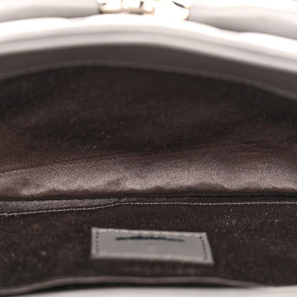 Nappa Vertical Matelasse Small Maxi Horsebit Chain Shoulder Bag Gray
