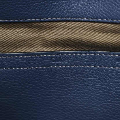 Calfskin Medium Marcie Round Crossbody Bag Navy