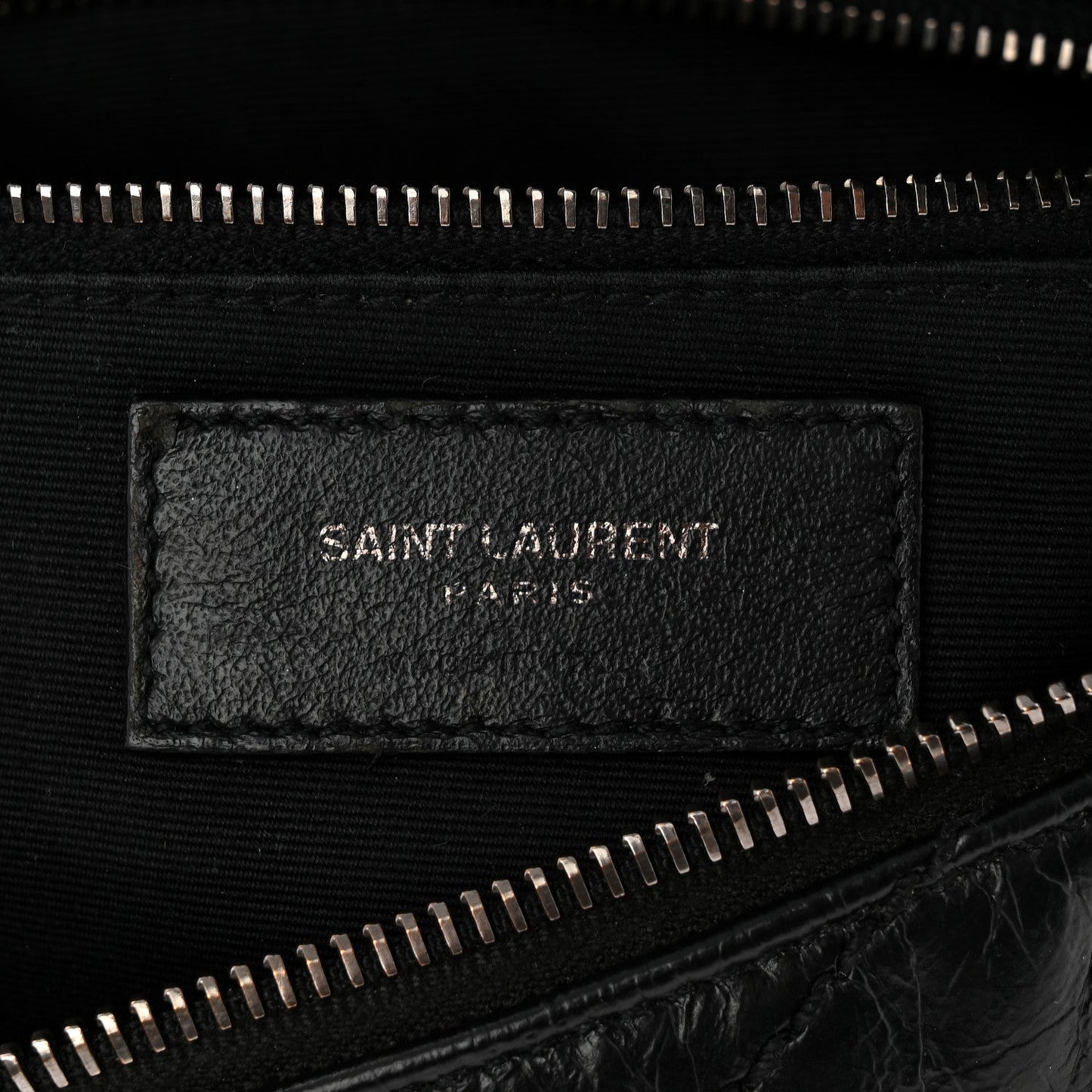 Crinkled Calfskin Matelasse Monogram Niki Body Bag Black