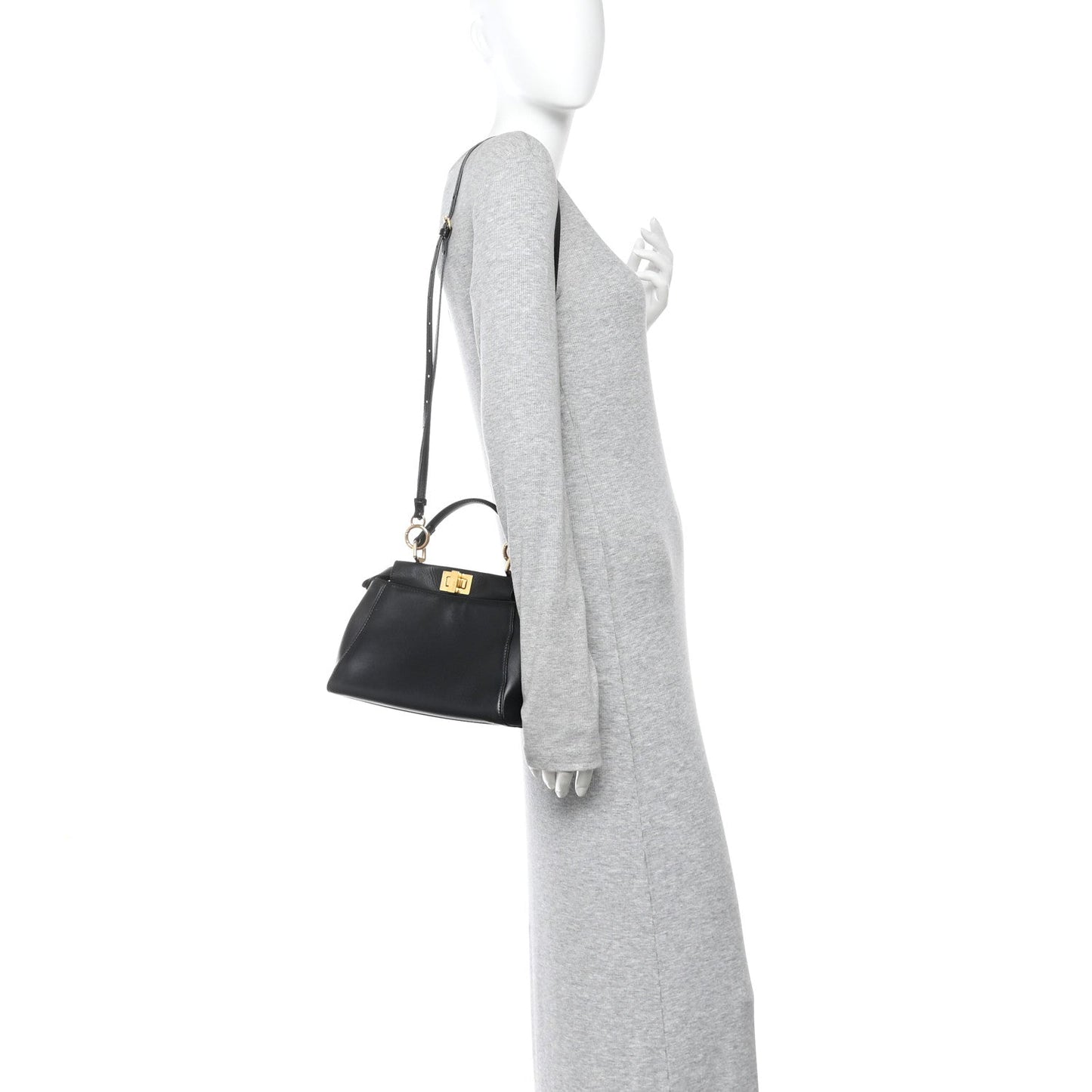 Nappa Mini Peekaboo Iconic Satchel Black