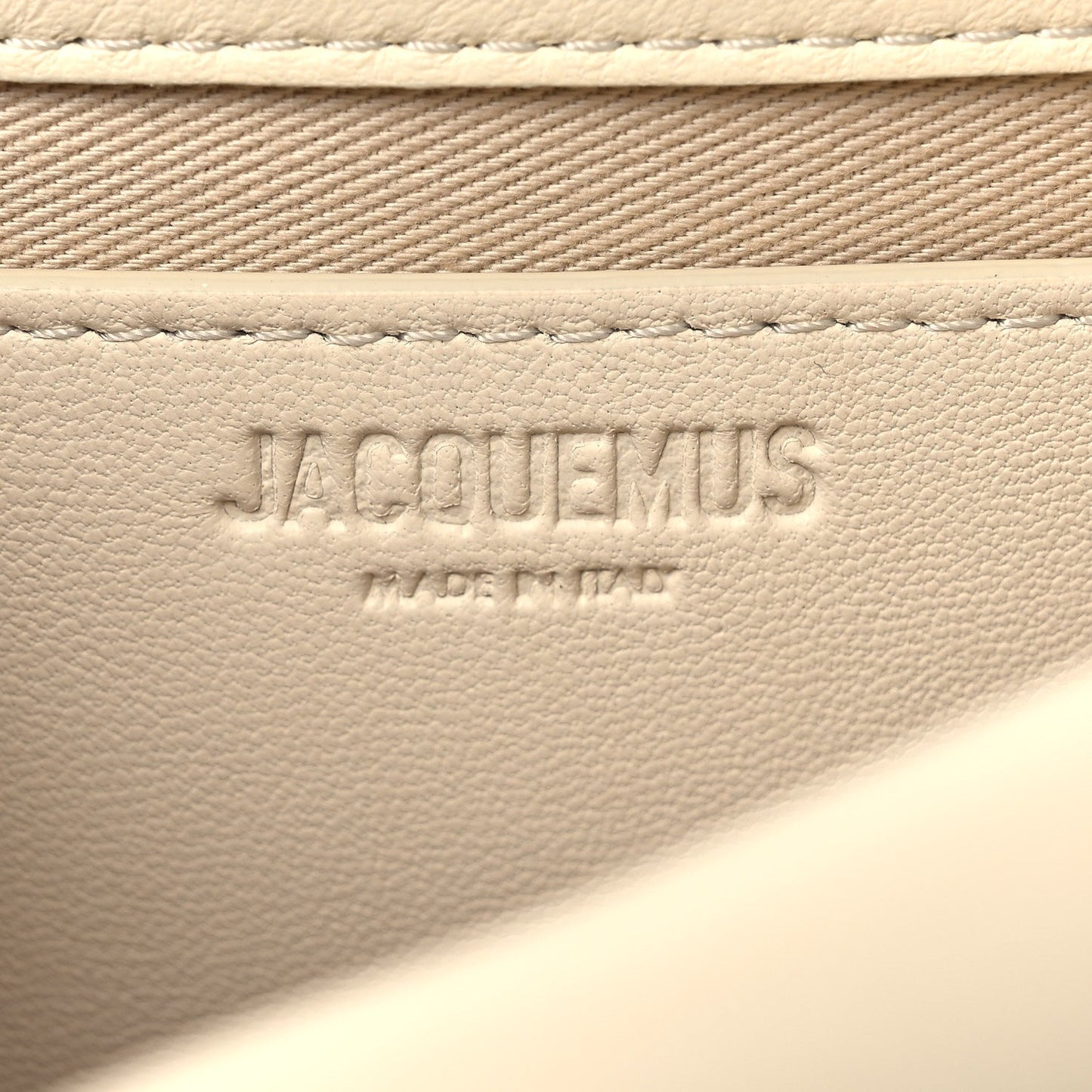 Smooth Calfskin La Petite Pochette Rond Carre Light Ivory