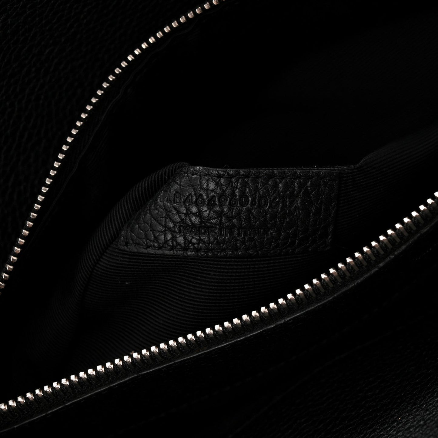 Grained Calfskin Small Supple Sac De Jour Black