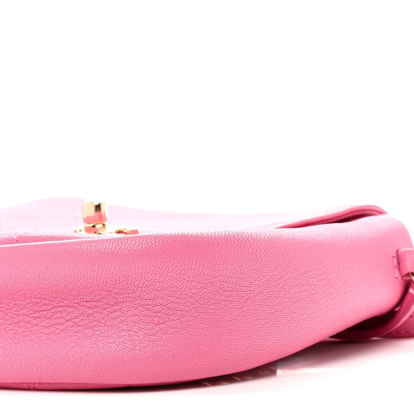 Goatskin Stitched Casual Trip Messenger Flap Pink