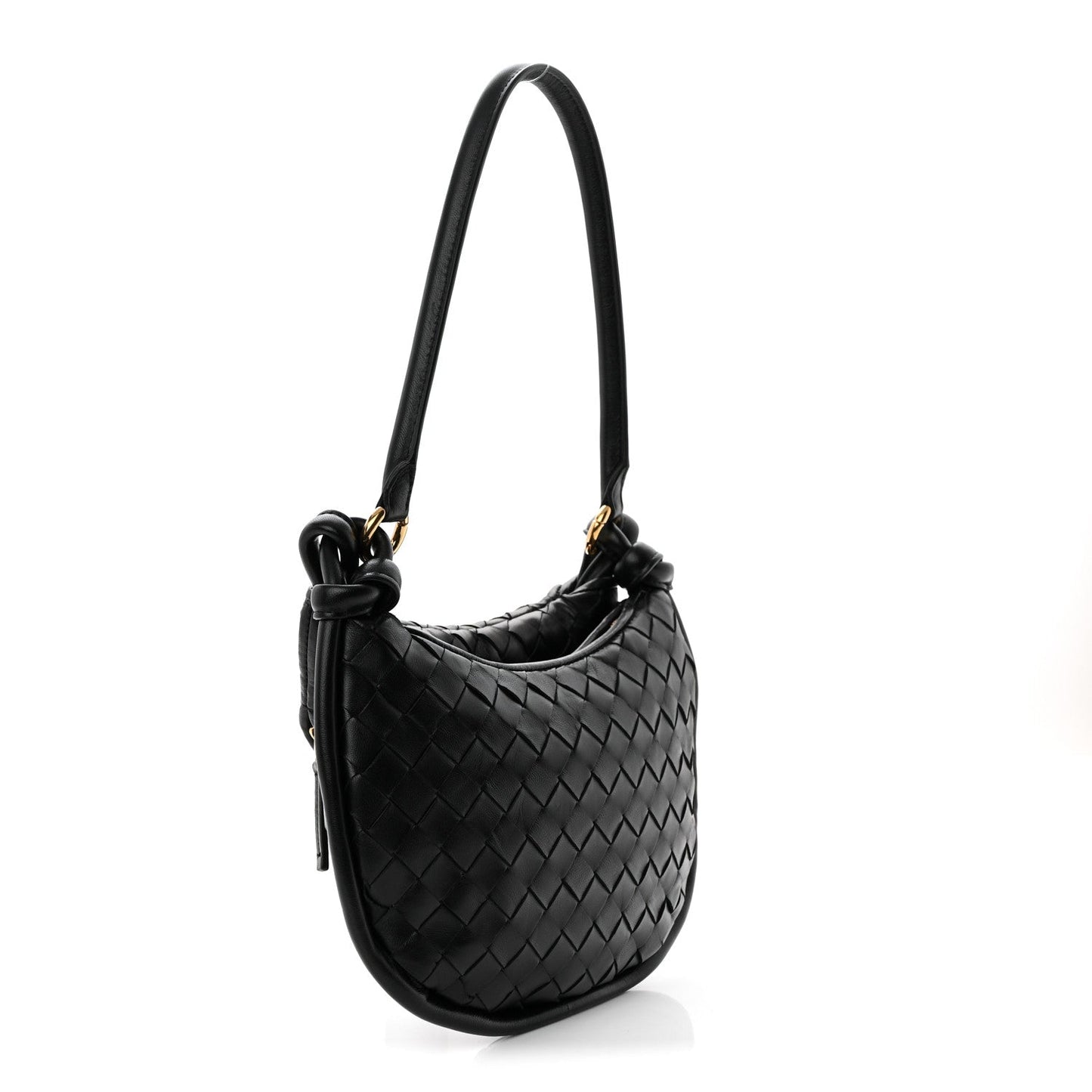 Nappa Intrecciato Small Gemelli Black