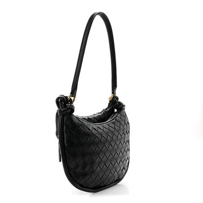 Nappa Intrecciato Small Gemelli Black