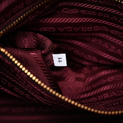 Shiny Nappa Medium Bonnie Shoulder Bag Bordeaux