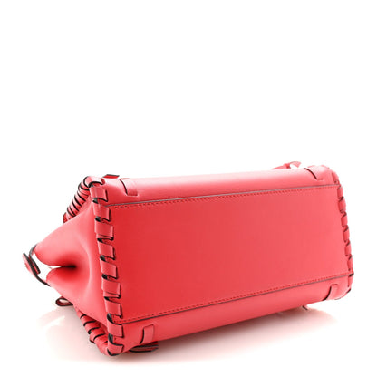 Vitello Seta Century Nappa Whipstitch Mini Peekaboo Iconic Satchel Fiamma