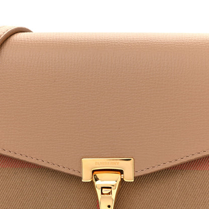 Derby Calfskin House Check Baby Macken Crossbody Bag Camel