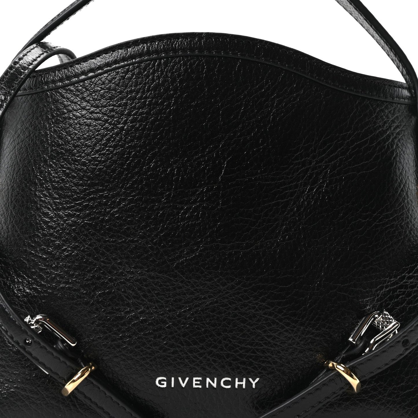 Tumbled Calfskin Nano Voyou Bag Black