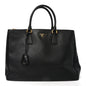Saffiano Lux Large Galleria Double Zip Tote Black