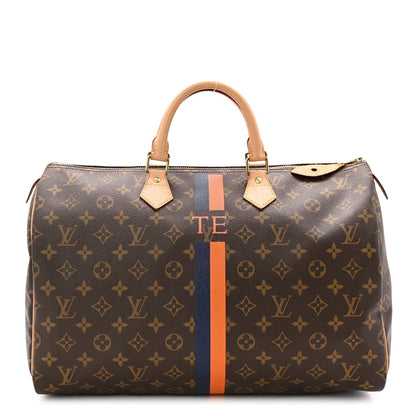 Monogram My LV Heritage Speedy 40 Orange Navy