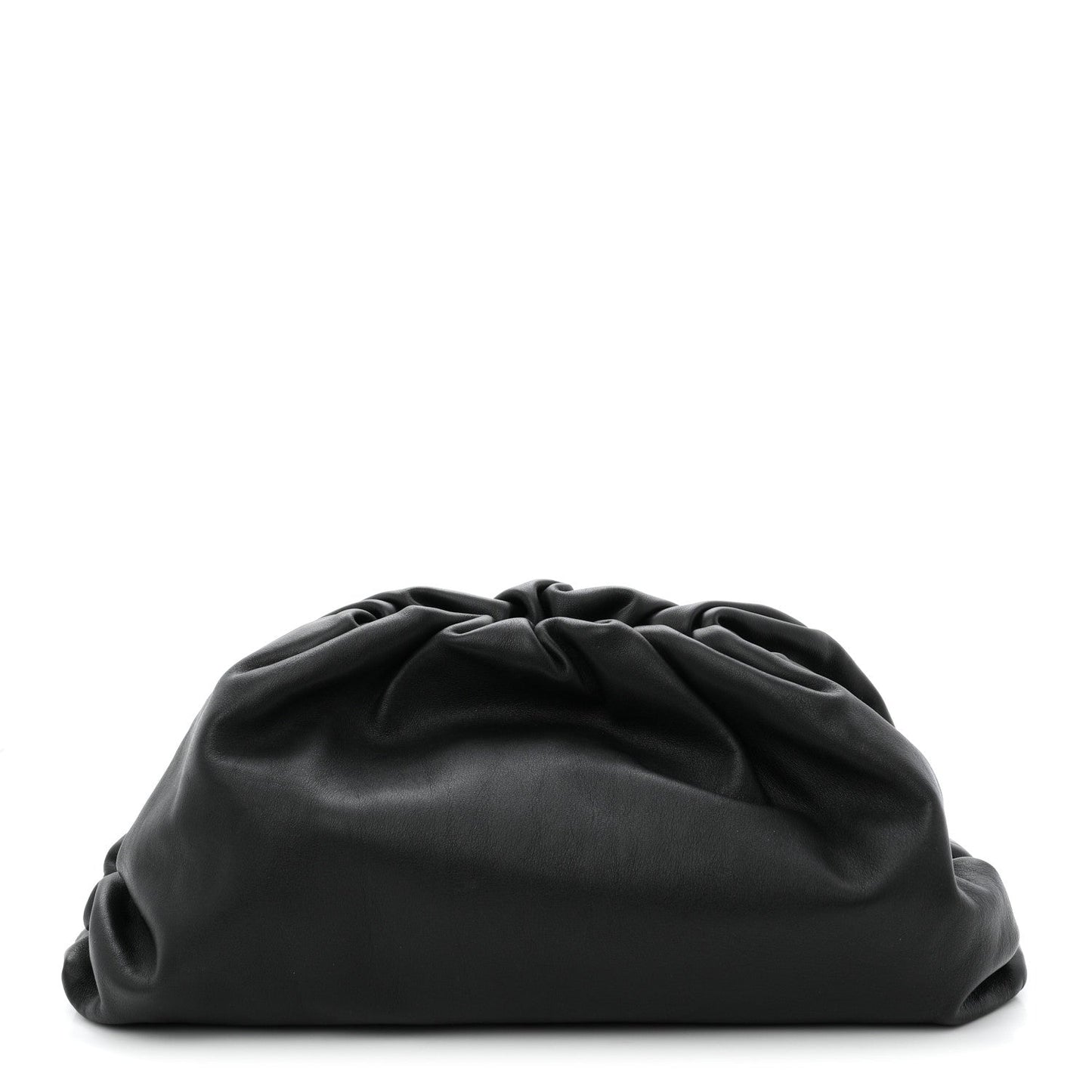Smooth Butter Calf The Pouch Oversized Clutch Black
