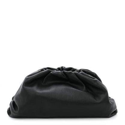 Smooth Butter Calf The Pouch Oversized Clutch Black