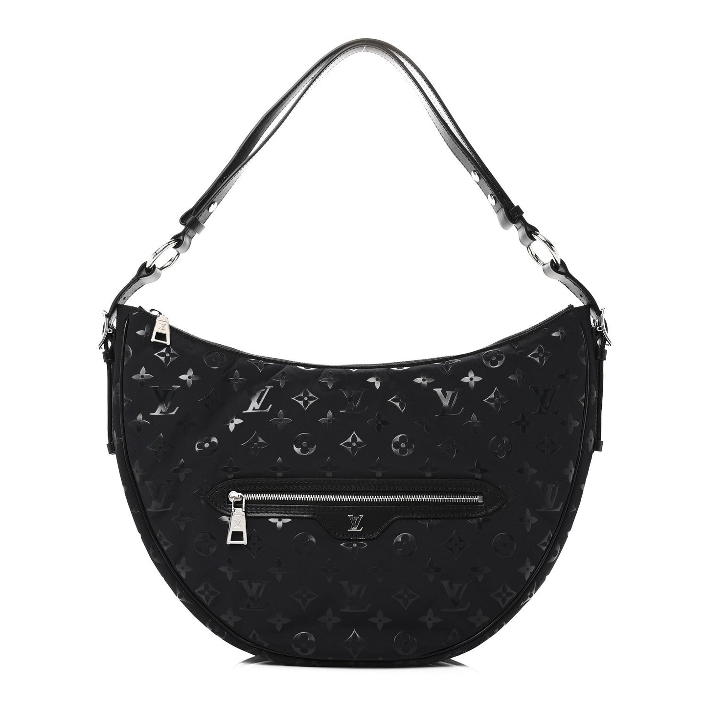 Nylon Monogram Loop Pocket Hobo Polar Night