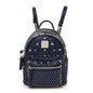 Metallic Calfskin Stud X-Mini Stark Bebe Boo Backpack Blue