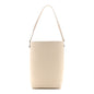 Grained Calfskin Small N/S Hook Tote Ivory