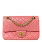 Aged Calfskin Quilted 2.55 Reissue Mini Flap Pink