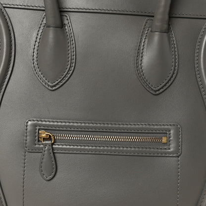 Smooth Calfskin Mini Luggage Grey