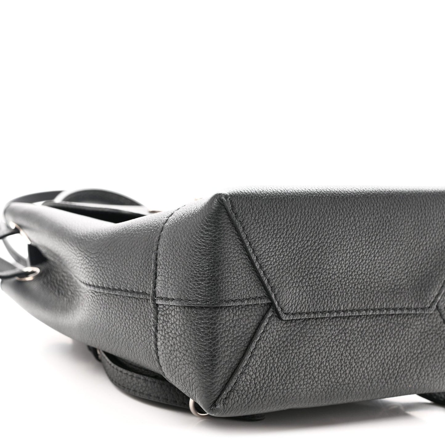Calfskin Lockme Mini Backpack Black