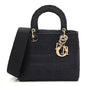 Canvas Embroidered Cannage Medium Lady D-Lite Navy