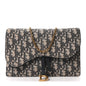Oblique Saddle Chain Pouch Blue