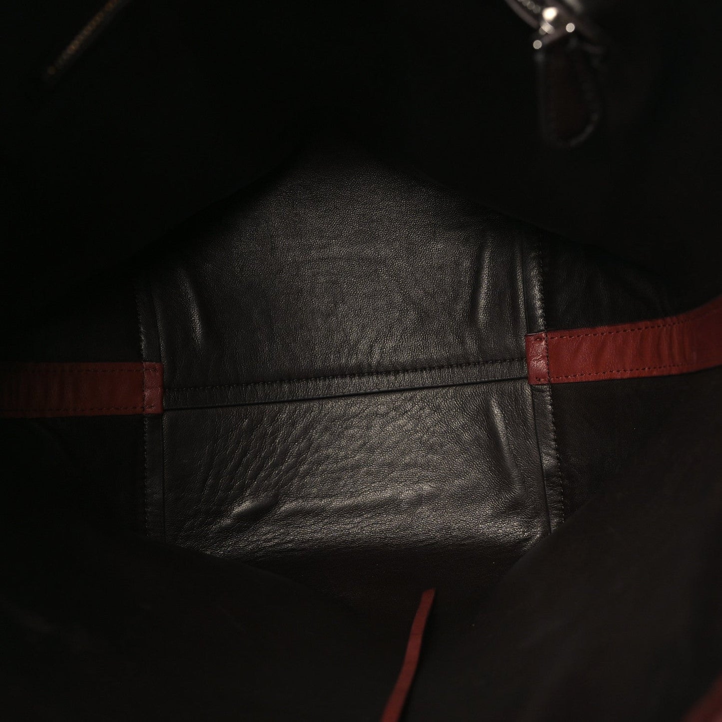 Polished Saddle Calfskin Medium N/S Park Tote Burnt Wood