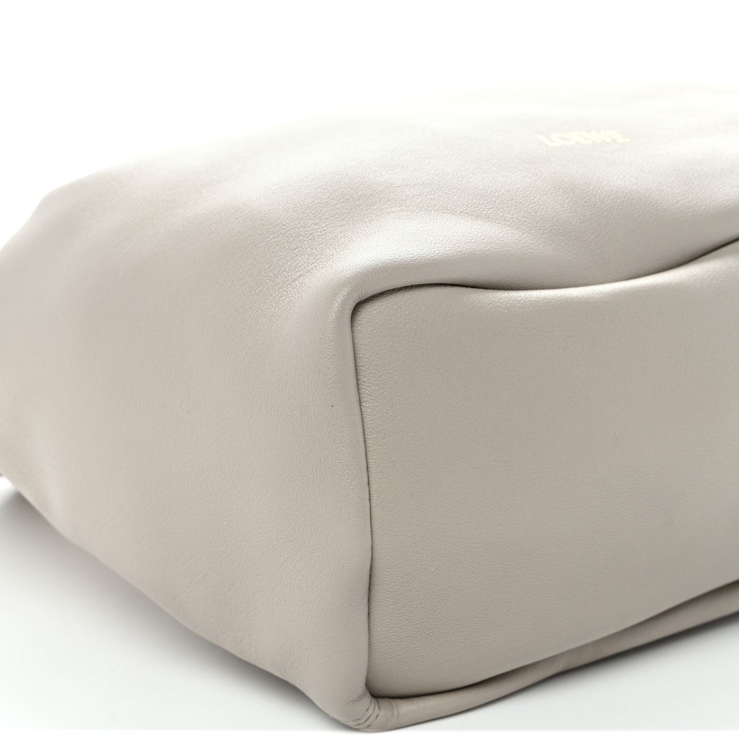 Buttery Nappa Lambskin Small Squeeze Bag Pearl Grey