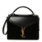 Kid Scamosciato Smooth Calfskin Medium Classic Monogram Cassandra Top Handle Black Rouge Legion