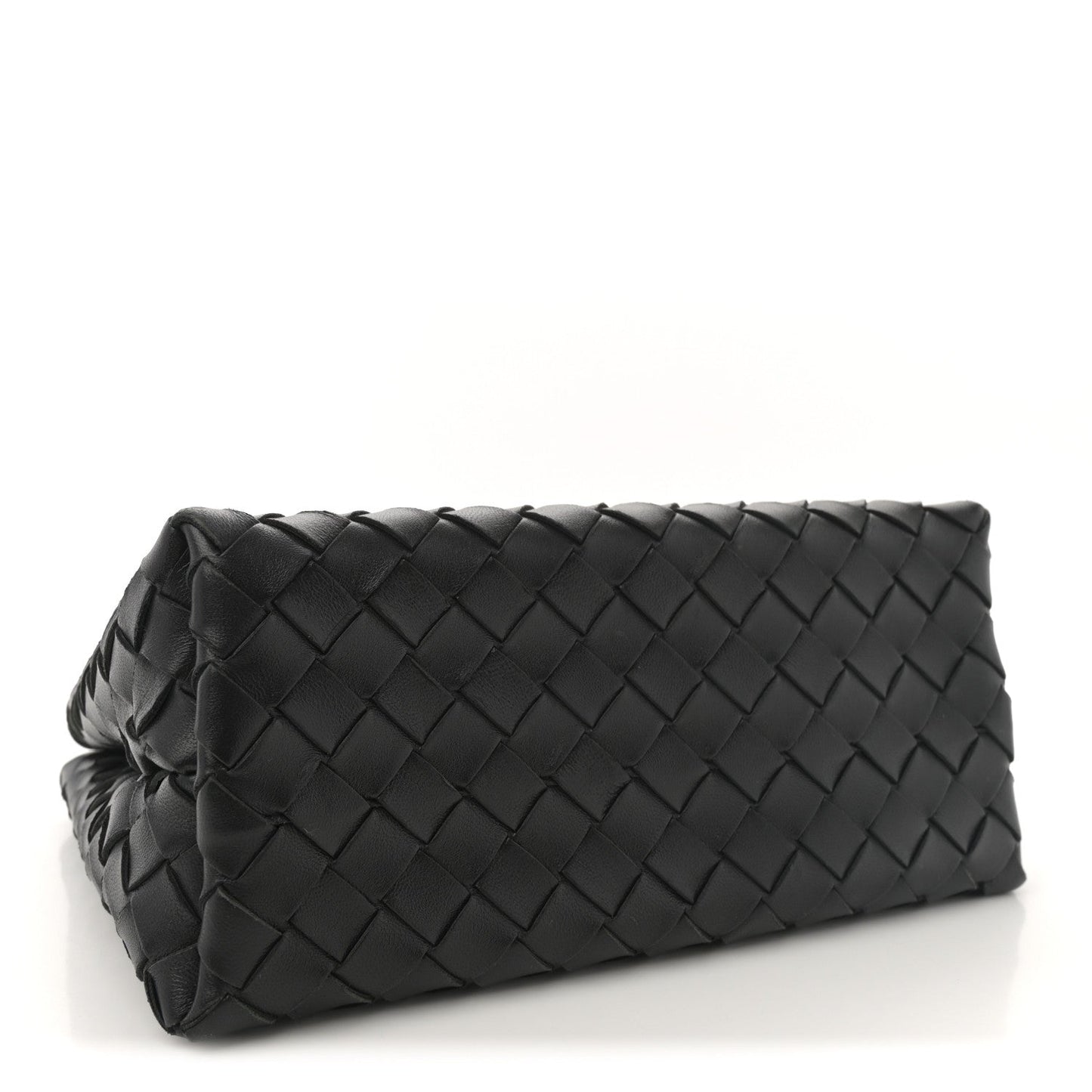 Nappa Intrecciato Small Andiamo With Chain Shoulder Bag Black