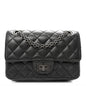 Metallic Sheepskin Quilted 2.55 Reissue Mini Flap Dark Silver