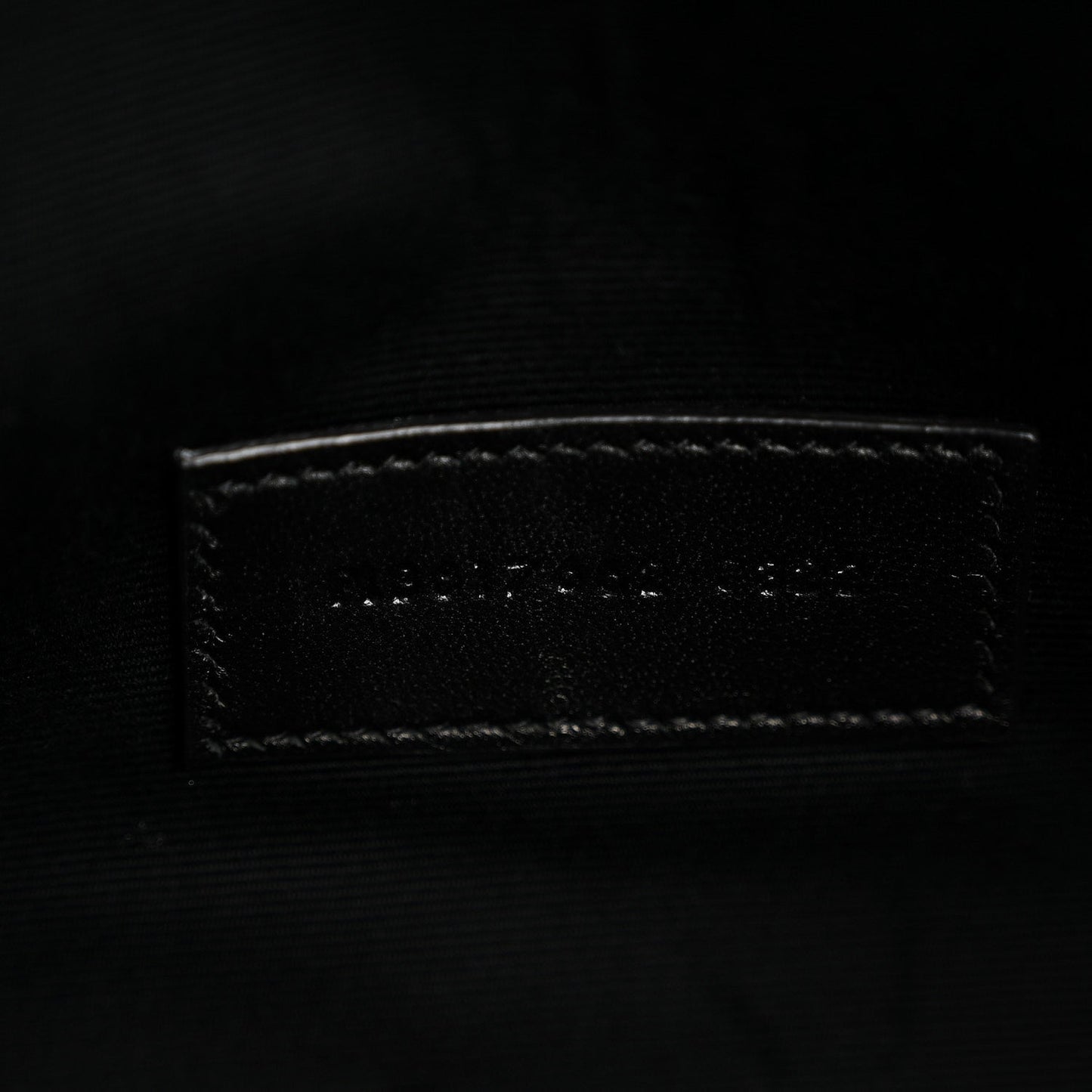 Grain De Poudre Matelasse Chevron Monogram Monochrome Envelope Clutch Black