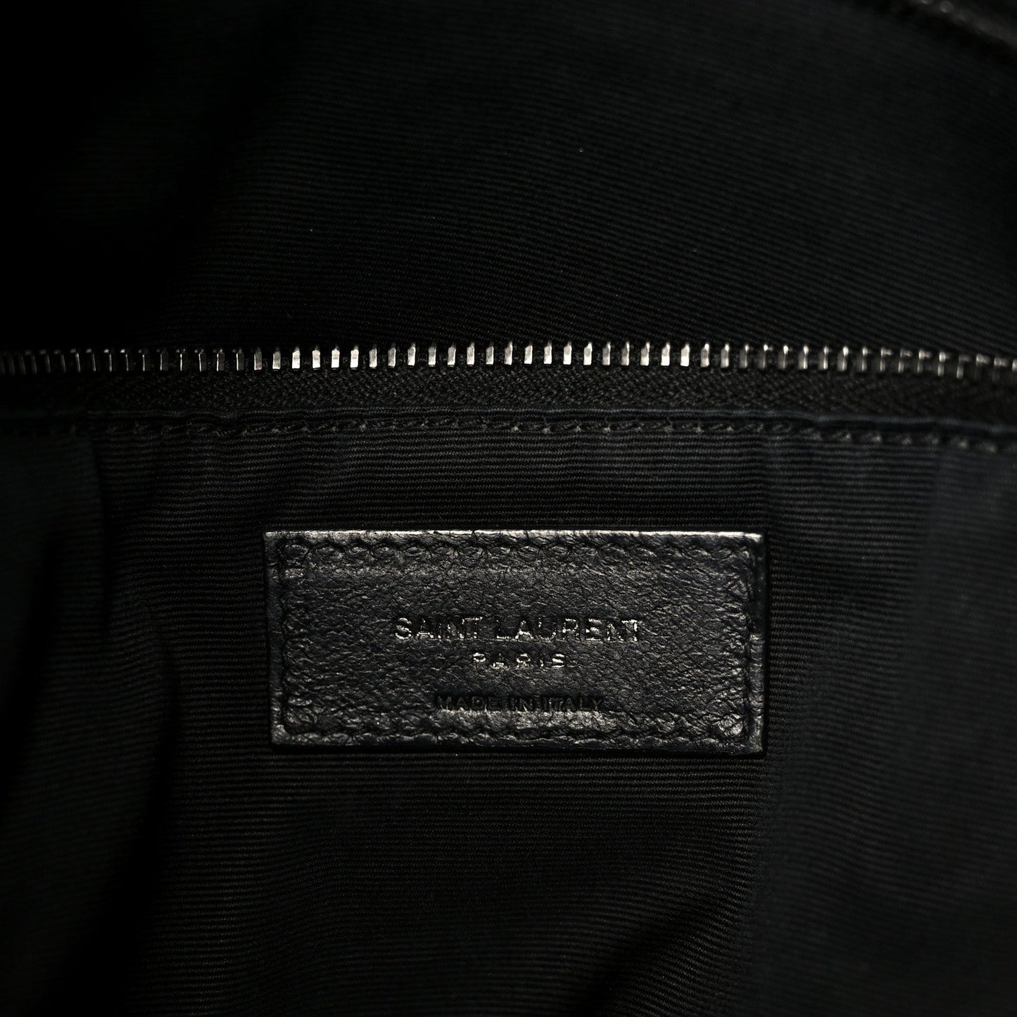 Lambskin Quilted Monogram Monochrome Medium Loulou Puffer Chain Satchel Black