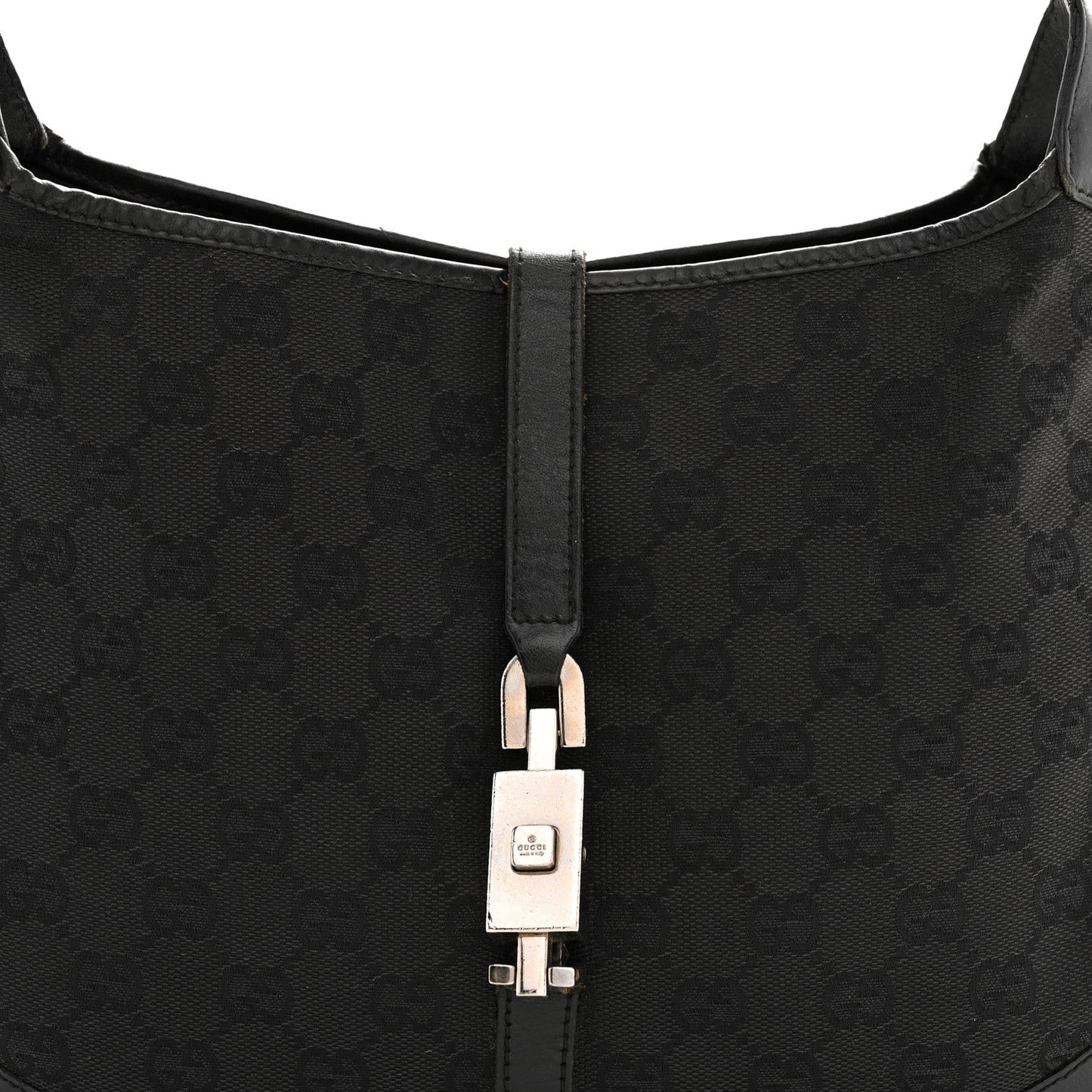 Monogram Jackie O Chain Hobo Black