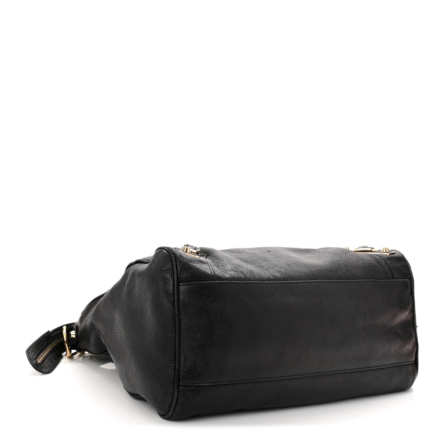 Chevre Gold Metallic Edge Hardware Velo Black