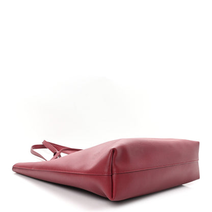 Calfskin Medium Shopping Tote Bordeaux