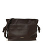 Nappa Flamenco Knot Clutch Chocolate
